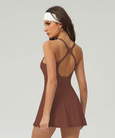 Tennis Golf Dress with Short and Pocket
