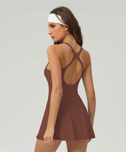 Tennis Golf Dress with Short and Pocket