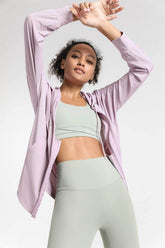 Sun Protection Full-Zip Hooded Jacket