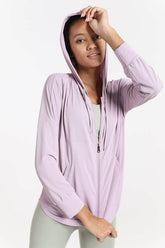 Sun Protection Full-Zip Hooded Jacket