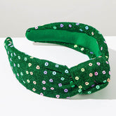 Christmas Wide Headband Snowflake Knotted Hair Accessories