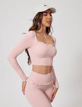 Long Sleeve Crop Sports T-Shirt