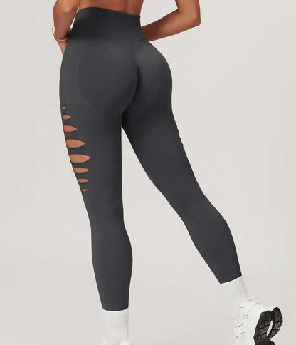 High Waisted Ripped Leggings | Perfect for Workouts &amp; Casual Wear