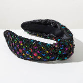 Sequin Headbands Sparkly Top Knot Hairbands Hair Accessories