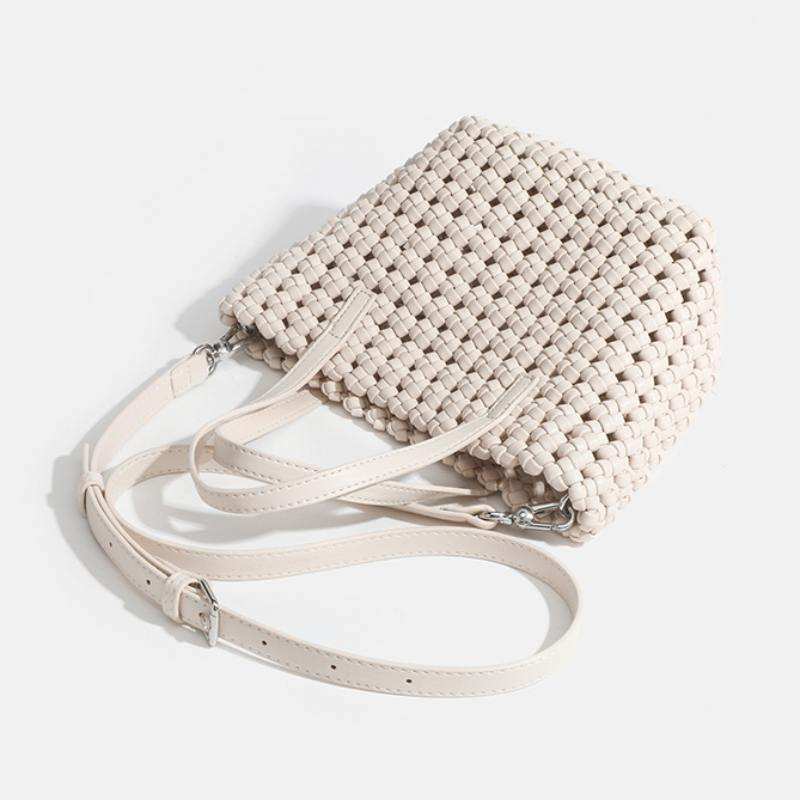 PU Woven Simple Handbag | Elegant &amp; Versatile Daily Accessory