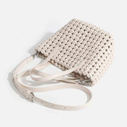 PU Woven Simple Handbag | Elegant &amp; Versatile Daily Accessory