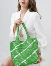 Large Capacity Handmade Woven Tote Bag