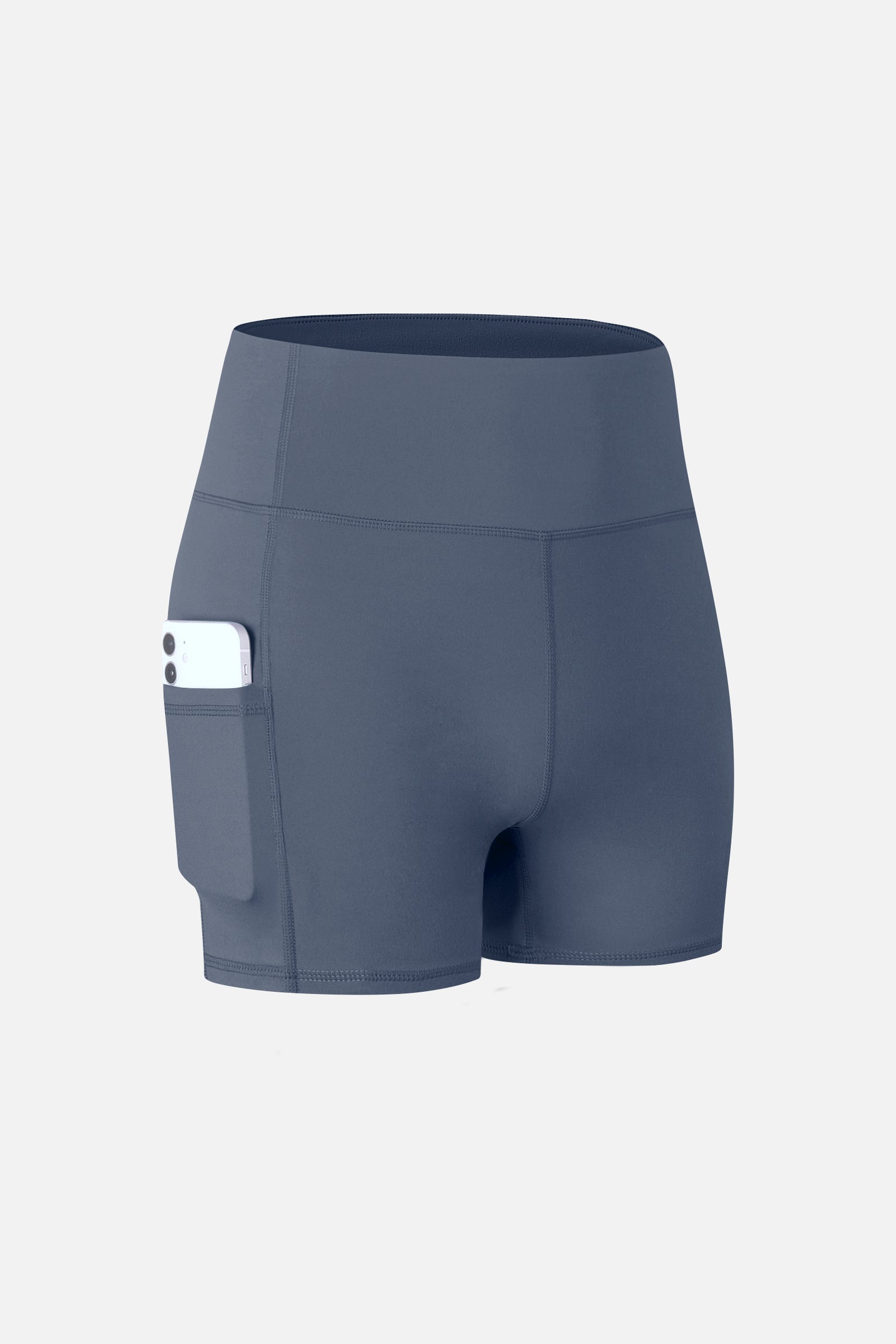 High-Rise Yoga Shorts with Pockets