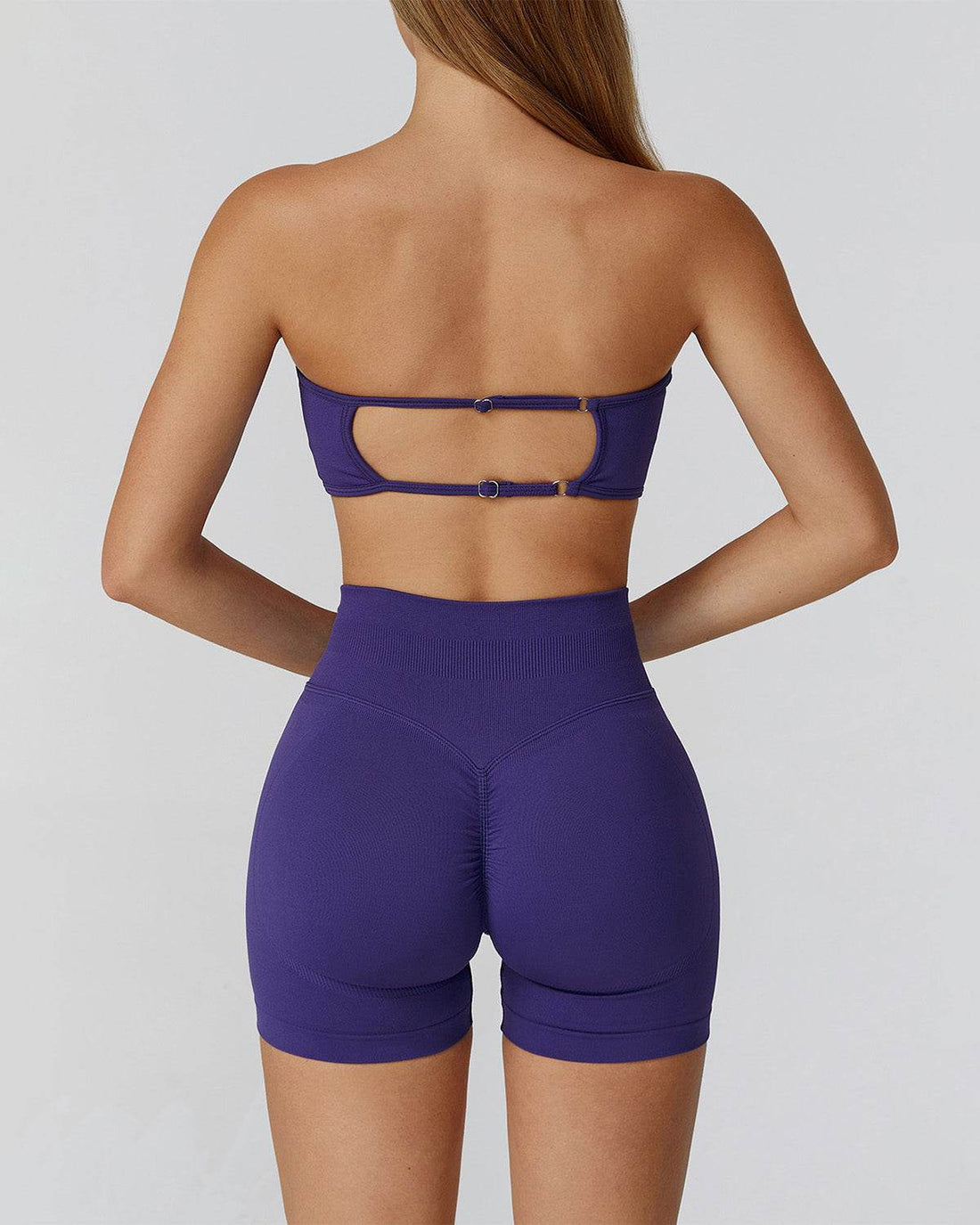 Athletic Wear with Strapless Tube Top and Short