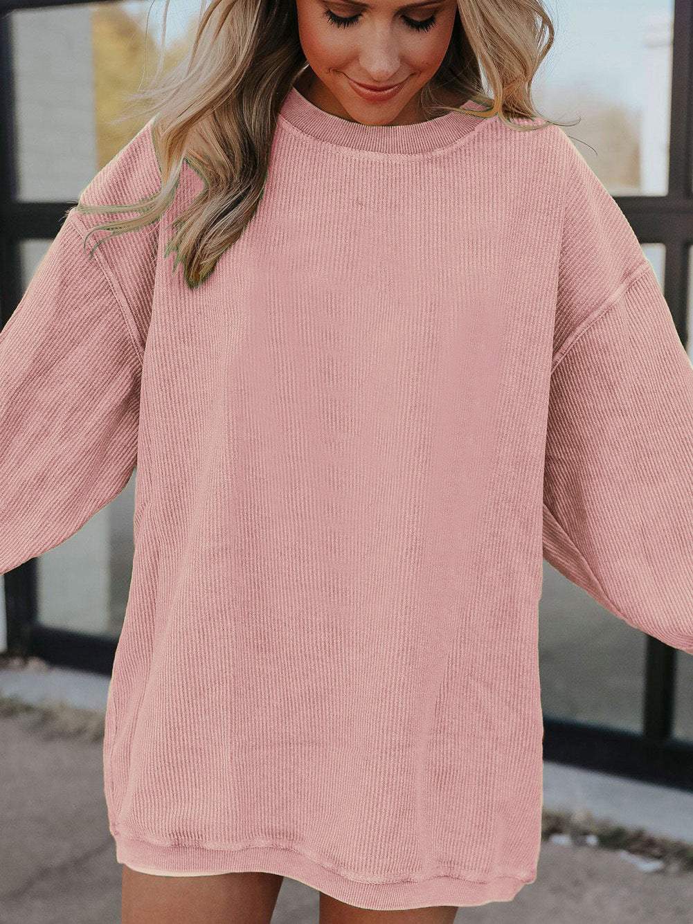 Long Sleeve Casual Round Neck Sweatshirts | Perfect for Chilly Days