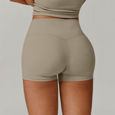No Front Seam High Waist Biker Shorts