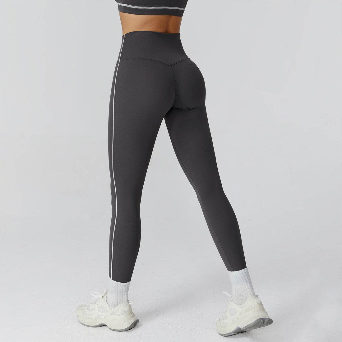 Color Block Athletic Legging High Waist Running Tights