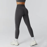 Color Block Athletic Legging High Waist Running Tights