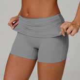 Flip Fold High Waist Tummy Yoga Shorts