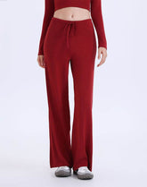 High Waist Wide Leg Pants Lounge Sweatpants with Drawstring