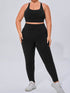 Workout Sets with Cross Strap Sports Bra and Legging