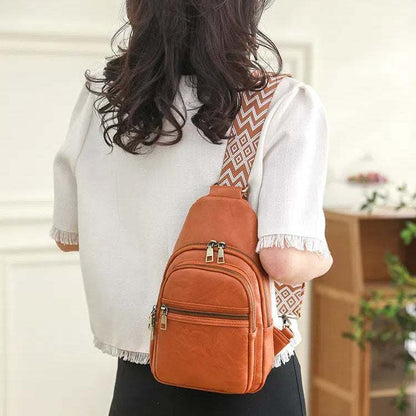 Retro PU Leather Crossbody Bag| Vintage Style for Modern Fashion