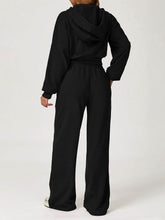 Sport Set with Long Sleeve Crop Sweatshirt and Sweatpant