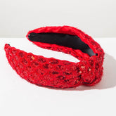 Sequin Headbands Sparkly Top Knot Hairbands Hair Accessories