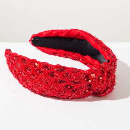 Sequin Headbands Sparkly Top Knot Hairbands Hair Accessories