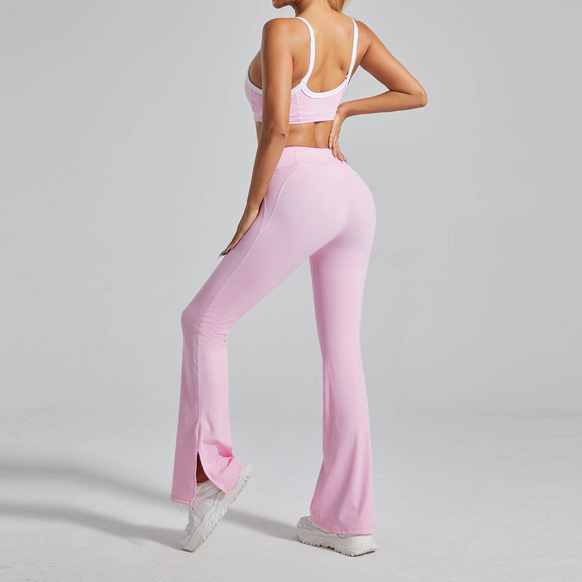 High Waist No Front Seam Sports Flared Pants | Sleek &amp; Comfortable Fit