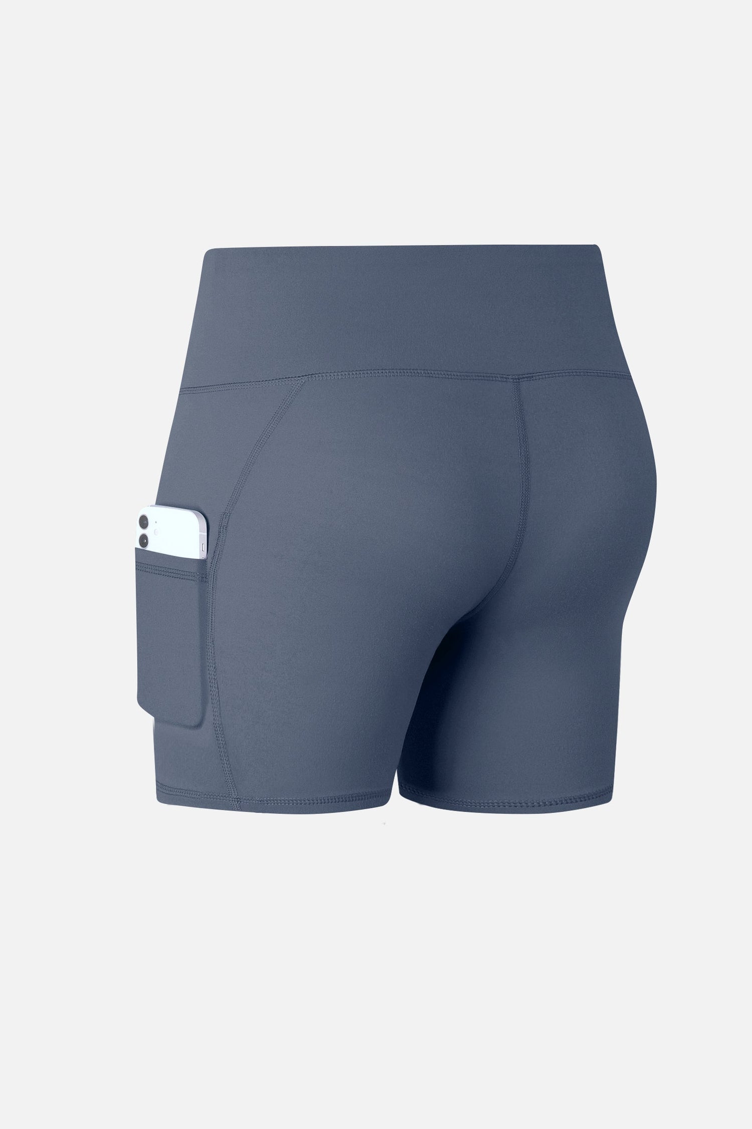 High-Rise Yoga Shorts with Pockets