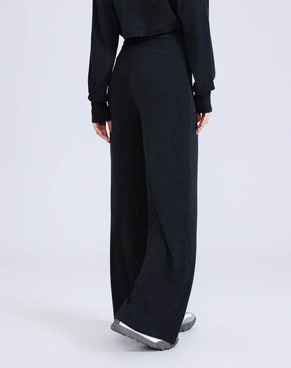 High Waist Wide Leg Pants Lounge Sweatpants with Drawstring
