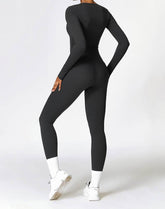 Athletic Wear with Long Sleeve Slim Fit T-Shirt and Legging