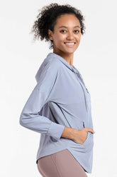 Sun Protection Full-Zip Hooded Jacket