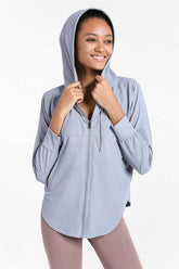 Sun Protection Full-Zip Hooded Jacket