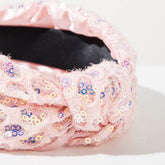 Sequin Headbands Sparkly Top Knot Hairbands Hair Accessories