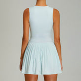 Sleeveless Golf Dress with Built in Shorts and Pockets
