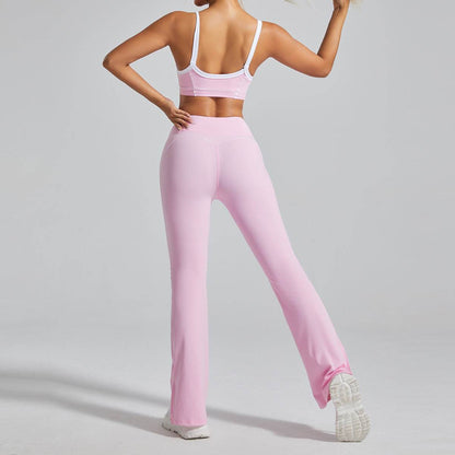 High Waist No Front Seam Sports Flared Pants | Sleek &amp; Comfortable Fit