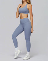 Athletic Wear with Cross Back Strappy Sports Bra and Legging