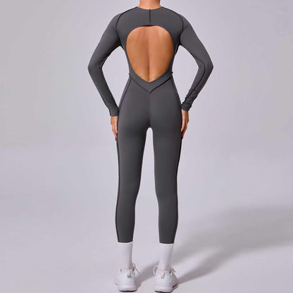 Long Sleeve Backless Yoga Jumpsuits | Embrace Your Workout in Style