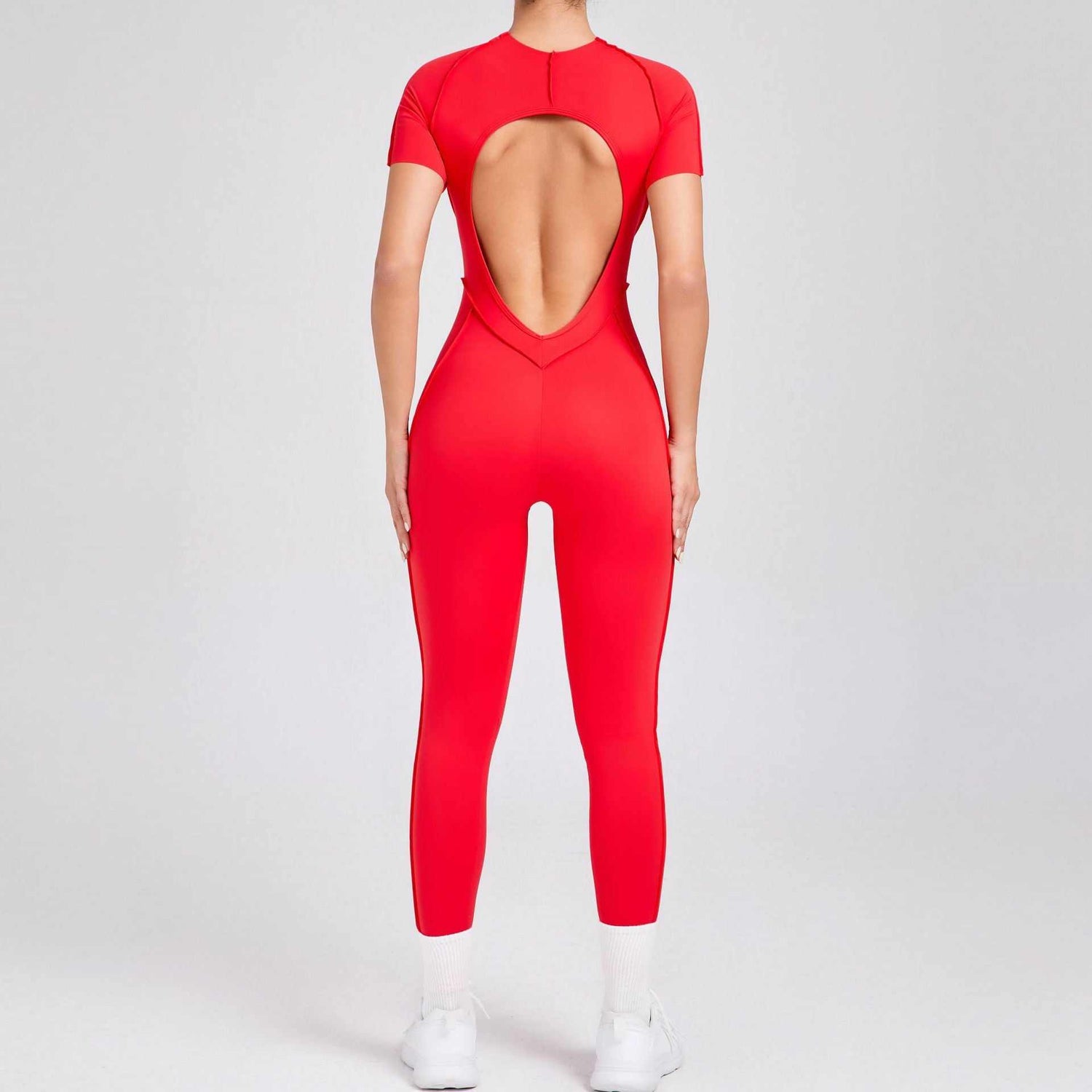 Short Sleeve Backless Yoga Jumpsuits | Ultimate Comfort &amp; Flexibility