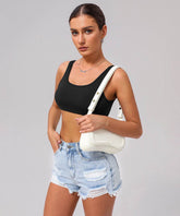 U Back Sports Bra with Built in Chest Pads