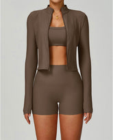 Long Sleeve Full Zip Running Jacket