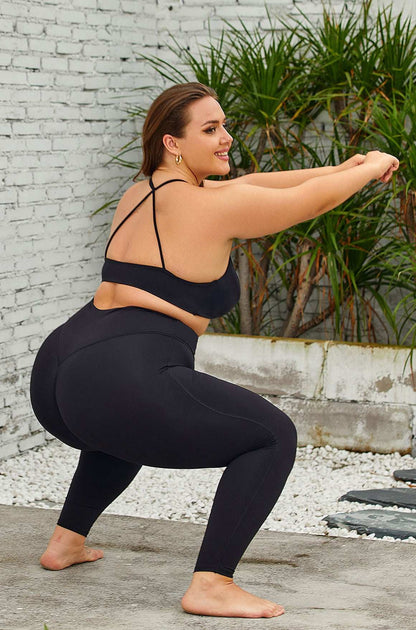 Plus Size Workout Sets With Sports Bra and Leggings | Perfect for Yoga