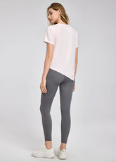 Irregular Slit Short Sleeve Yoga T-Shirts