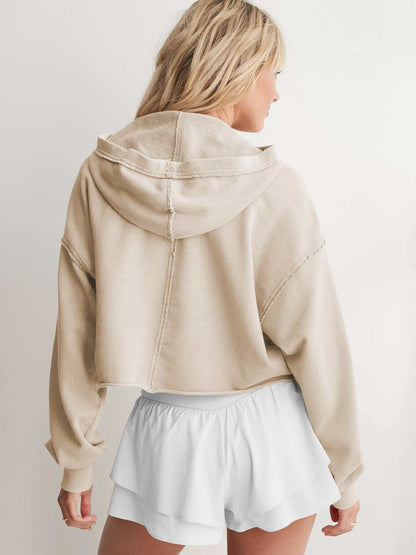 Long Sleeve Hooded Pullover Sweatshirt | Cozy &amp; Stylish Layering Piece