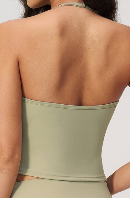 Adjustable Halter Sports Tank Top