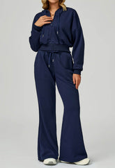 Sport Set with Long Sleeve Hoodie Jacket and Lounge Pant