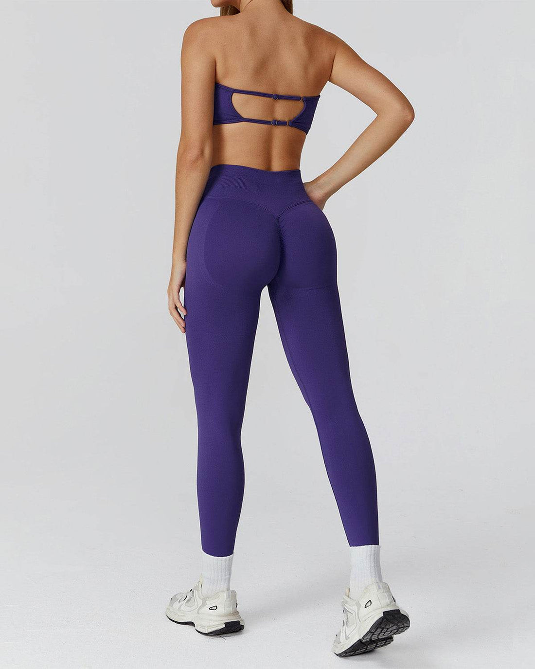Athletic Wear with Strapless Tube Top and Legging