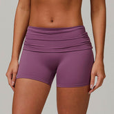 Flip Fold High Waist Tummy Yoga Shorts