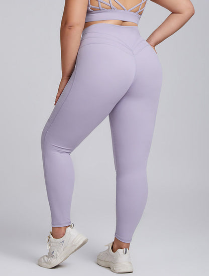 Plus Size High Waist Tummy Control Yoga Leggings