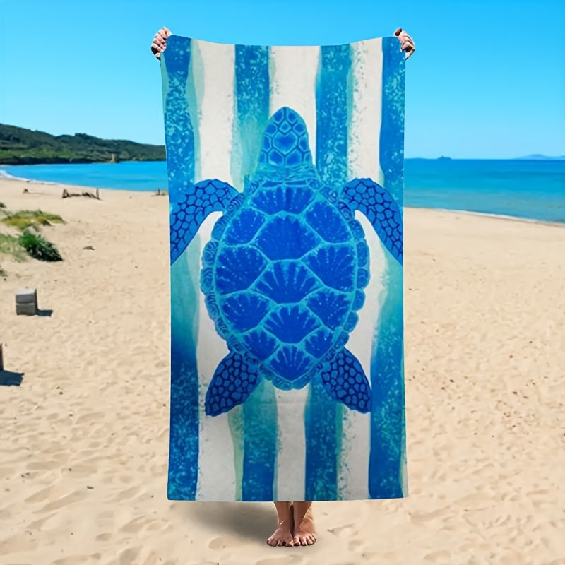 Blue Turtle Beach Towel