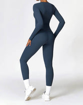 Athletic Wear with Long Sleeve Slim Fit T-Shirt and Legging