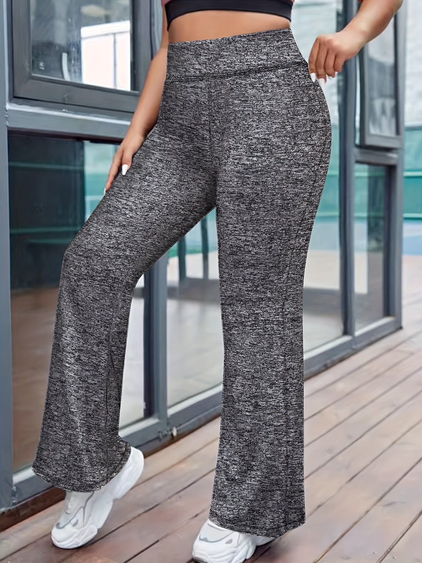 Plus Size Yoga Flared Pants