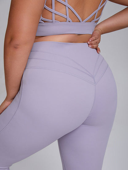Plus Size High Waist Tummy Control Yoga Leggings